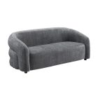 Design kanapé Luna 200 cm 3 személyes szürke zsenília 