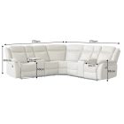 Design 5 üléses mozifotel Movie bézs műbőr