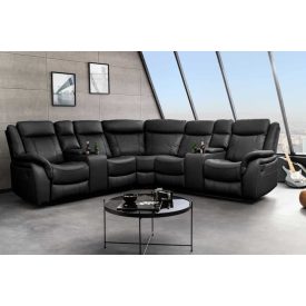 Design 5 üléses mozifotel Movie fekete műbőr