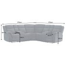 Design 5 üléses mozifotel Movie fekete műbőr