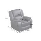 Design egy személyes mozifotel Movie fekete műbőr