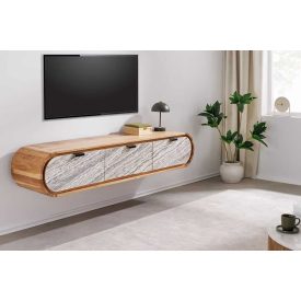 Design TV asztal Lorelei 160 cm akác / kő 