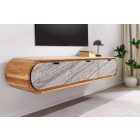 Design TV asztal Lorelei 160 cm akác / kő 