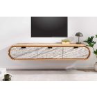 Design TV asztal Lorelei 160 cm akác / kő 