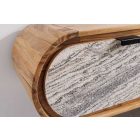 Design TV asztal Lorelei 160 cm akác / kő 