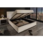 Design ágyneműtárolós ágy Arlo 180x200 cm bézs kord