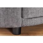 Lunaris kerek éjjeliszekrény led világítással 55 cm szürke