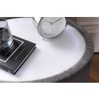 Lunaris ovális éjjeliszekrény led világítással 55 cm szürke