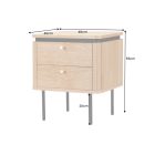 Stílusos éjjeliszekrény Velora 55cm tölgy 