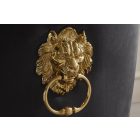 Design szék Rococo Levia fej II fekete-arany bársony