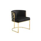 Luxus étkezőszék Prestige arany-fekete bársony