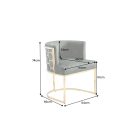 Luxus étkezőszék Prestige arany-zöld bársony