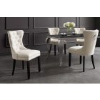 Design szék Queen II. bézs len