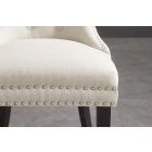 Design szék Queen II. bézs len