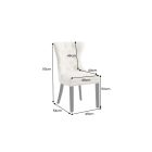 Design szék Queen II. bézs len