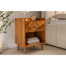 Stílusos éjjeliszekrény Allen Home 55 cm mangó