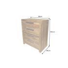 Stílusos komód RoyalWood 100 cm sheesham