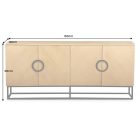 Design komód Magnifico 180 cm tölgy