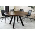 Kerek étkezőasztal Thunder 120 cm mangó taupe barna