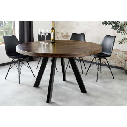 Kerek étkezőasztal Thunder 120 cm mangó taupe barna
