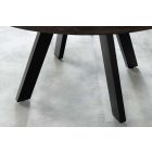 Kerek étkezőasztal Thunder 120 cm mangó taupe barna