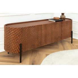 Design komód Nobile 180 cm 3D barna mangófa