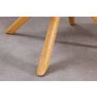 Design forgószék Maddison V zöld tölgy lábak