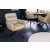 Design forgószék Maddison III bézs bőr