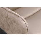 Design forgószék Maddison III bézs bőr