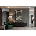 Design tükör Lunelle 120 cm fekete-arany