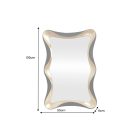 Design tükör Lunelle 120 cm fekete-arany