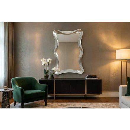 Design tükör Lunelle 120 cm ezüst