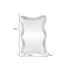 Design tükör Lunelle 120 cm ezüst