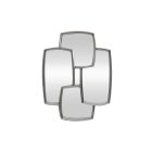 Stílusos tükör Fiora 90 cm ezüst