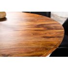 Stílusos kör étkezőasztal Valette 120 cm sheesham