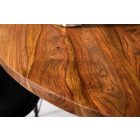 Stílusos kör étkezőasztal Valette 120 cm sheesham