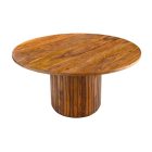 Stílusos kör étkezőasztal Valette 120 cm sheesham