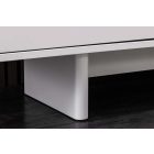 Stílusos komód Elion 180cm 3D fehér / fehér márvány hatású kerámia fedlap  