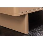 Stílusos magas komód Elion 130cm 3D barna / travertin márvány hatású kerámia fedlap