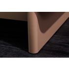 Stílusos komód Elion 150cm 3D barna / travertin márvány hatású kerámia fedlap  