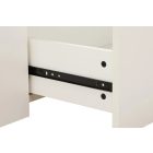 Stílusos TV asztal Arvo 160cm függő fehér - natúr barna