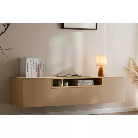   Stílusos TV asztal Arvo 160cm függő világosbarna - natúr barna 