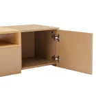 Stílusos TV asztal Arvo 160cm függő világosbarna - natúr barna 