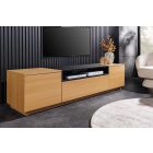 Stílusos TV asztal Arvo 160cm natúr barna - fekete