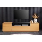 Stílusos TV asztal Arvo 160cm natúr barna - fekete