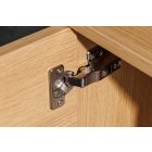 Stílusos TV asztal Arvo 160cm natúr barna - fekete