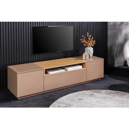 Stílusos TV asztal Arvo 160cm világosbarna - natúr barna 
