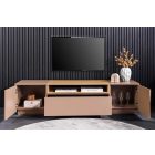 Stílusos TV asztal Arvo 160cm világosbarna - natúr barna 