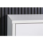 Stílusos TV asztal Arvo 150cm függő fehér - natúr barna