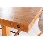 Stílusos étkezőasztal Grand Timber 300 cm fenyő 8 cm asztallappal vintage barna 